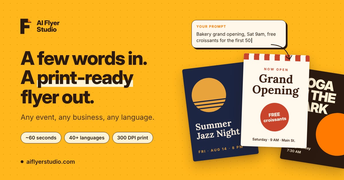 AI Flyer Studio